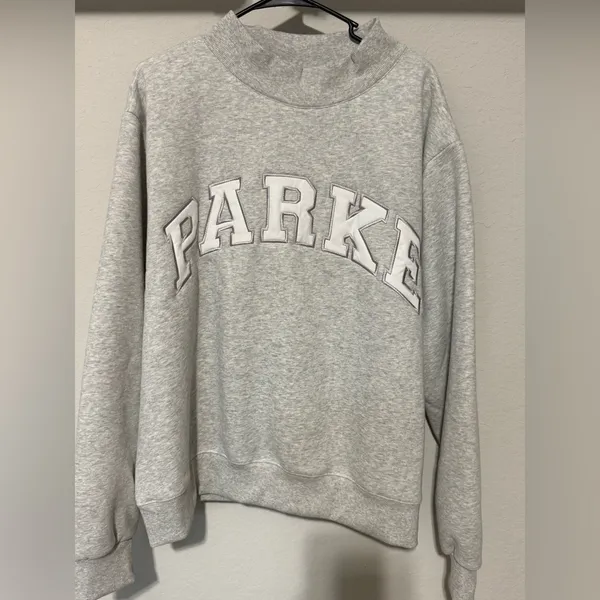 PARKER Gray Pullover Sweatshirt - Women's Cozy Crewneck - Image 3