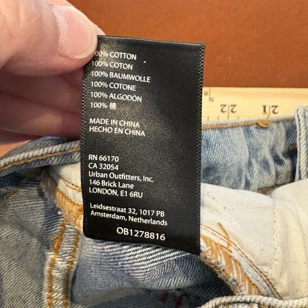 BDG Urban Outfitters Women's Cowboy Jean‎ Blue Size 29 Chewed Hem - Image 11