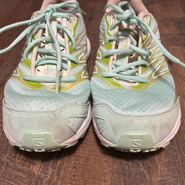 Women's Salomon Sense Link Green Teal White Running Shoes Size 8 Trail‎ Hiking - Image 3