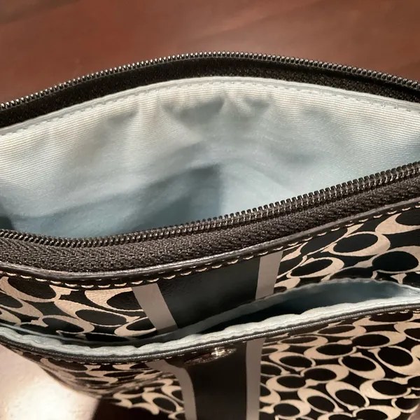 Coach Black And White C Logo Crossbody‎ Swingpack - Image 4
