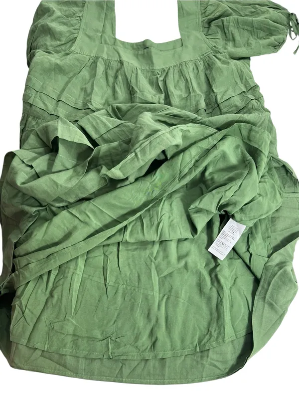 J. Crew Olive Green Calliste mini dress in cotton voile - Image 6