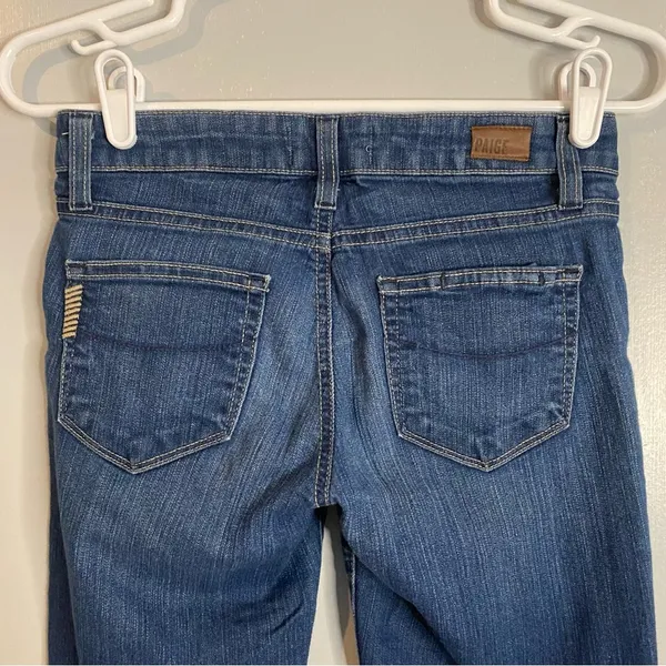 Paige Skyline Bootcut Dark Wash Jeans in Size 24 - Image 4