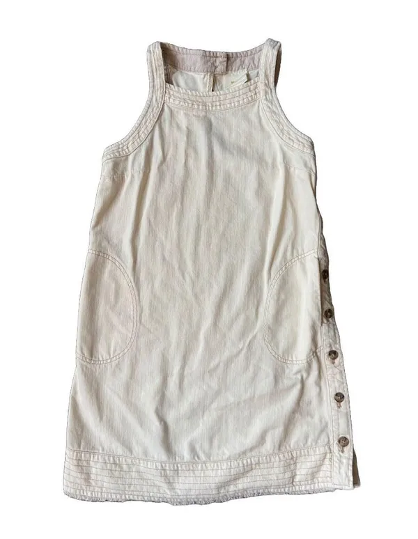 Anthropology Crosley Buttoned denim sleeveless mini dress 🔥 - Image 3