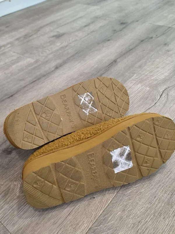Bearpaw snuggle martis Womens Teddy Fur Slip-Ons Size 10 winter comfortable - Image 5