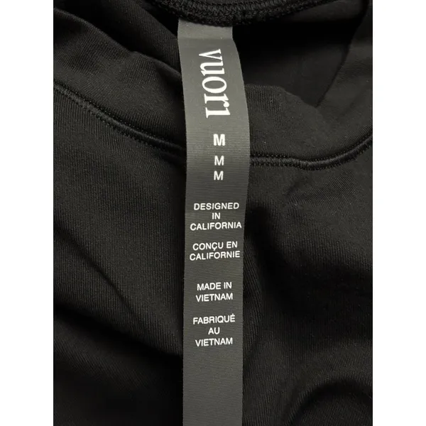Vuori Halo Muscle Tank Solid Black Sz Medium Activewear Athleisure New - Image 3
