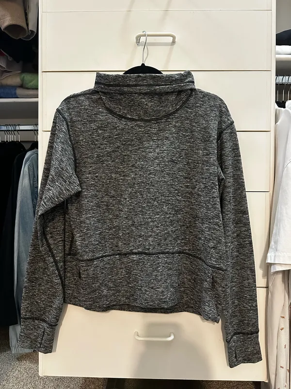 Lululemon Ready to Rulu Fleece Pullover heathered black - Image 4