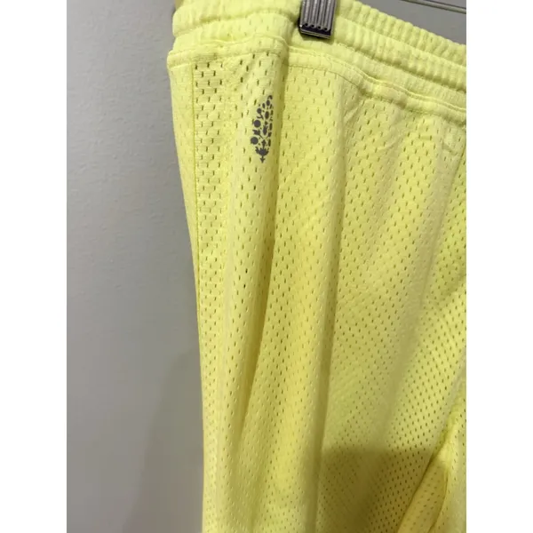 Free People Movement Overtime Mesh Pants Yellow Wide‎ Leg Sz L. Z - Image 5