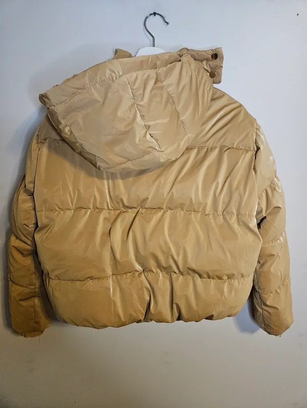 How Dare U Outerwear Pocketed Zip-Up Puffer Jacket with Removable Hood - Image 9