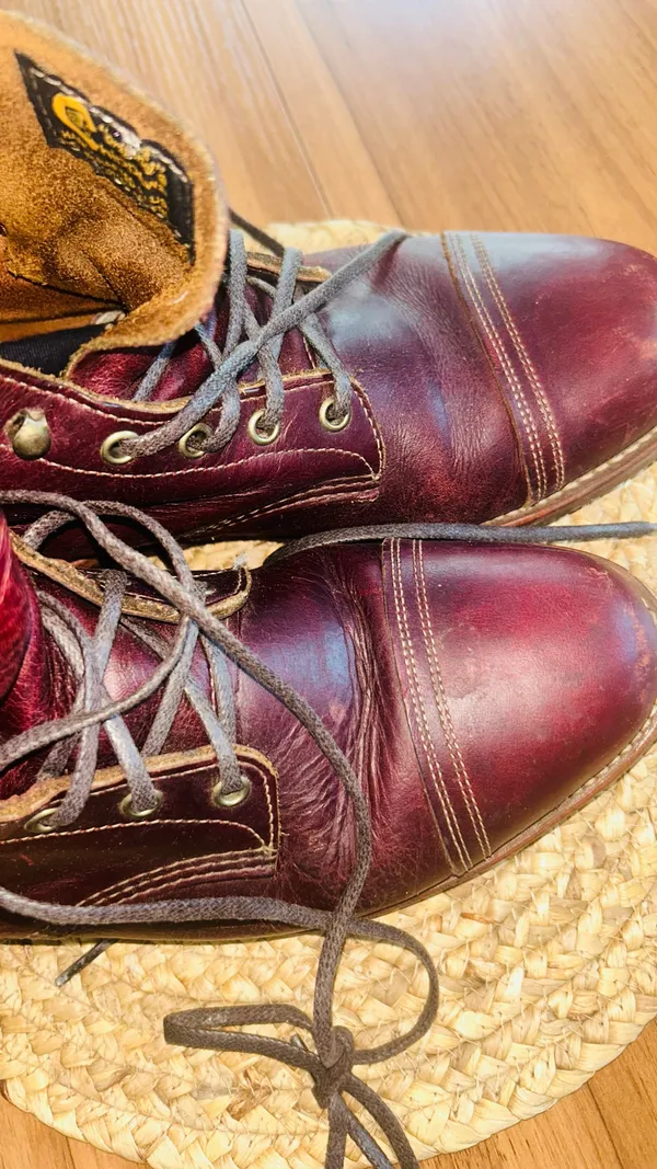 Chippewa boots for men size 12 Red - Image 2