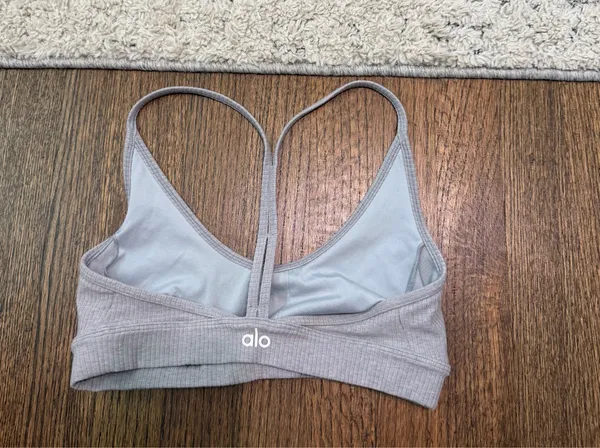 Alo Grey Sports Bra - Image 4