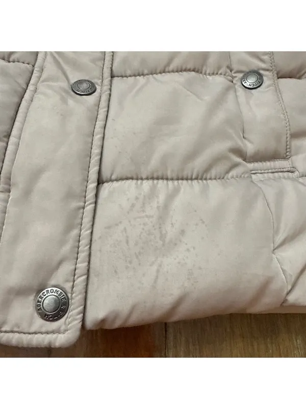 Abercrombie & Fitch Beige Puffer Jacket Womens XS - Image 7