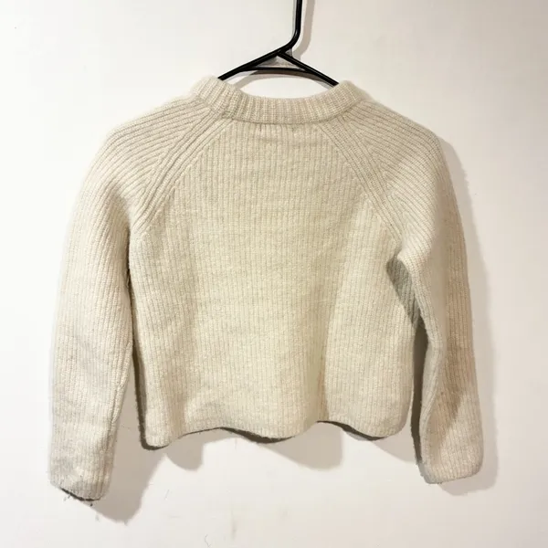 Quince Cream 100% Cashmere Mock Neck‎ Pullover Sweater Size Small - Image 5