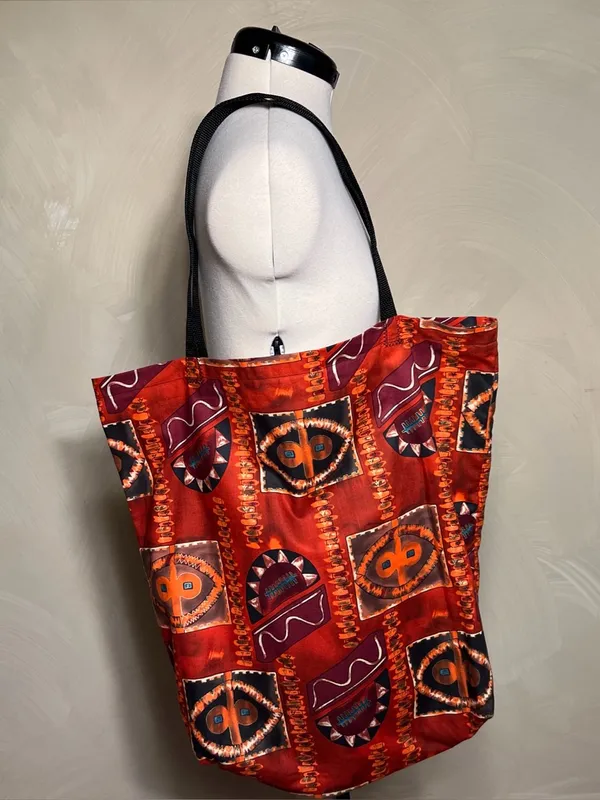 Unisex Boho Maximalist Fabric Tribal Shoulder Tote Bag Casual Everyday Wear|LRG - Image 16
