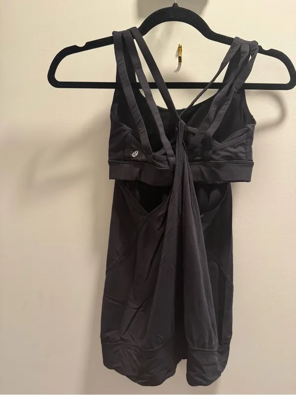 lululemon athletica Black Cross-Back Tank Top - Image 3