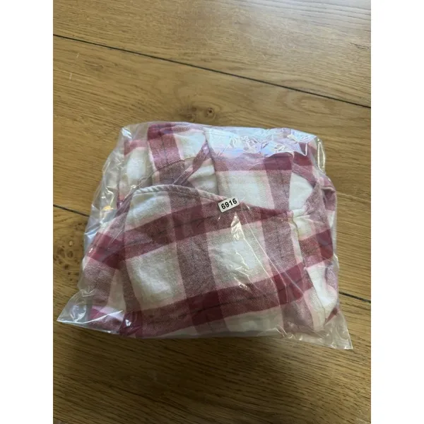 Old Navy The Boyfriend‎ Shirt Size Medium Plaid Long Sleeve Button Down Cotton - Image 13