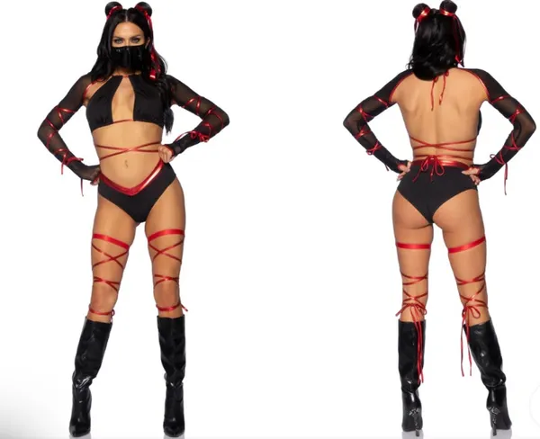 NEW Leg Avenue Lethal Ninja Sexy Ninja Halloween Costume Size Large - Image 2