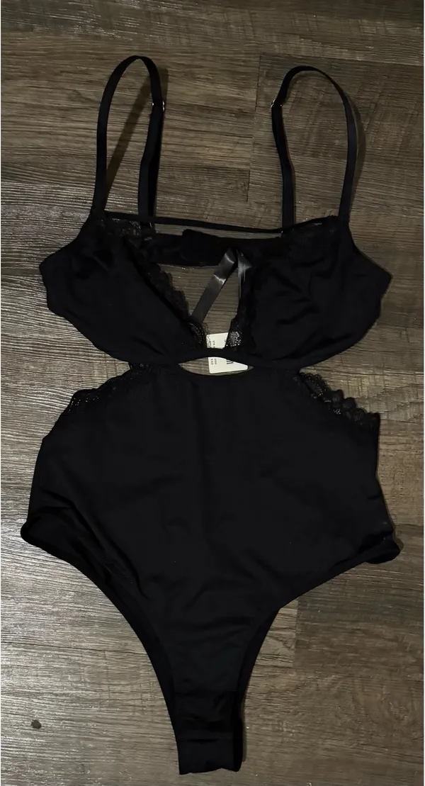 Anthropologie Bodysuit Black  - Image 3