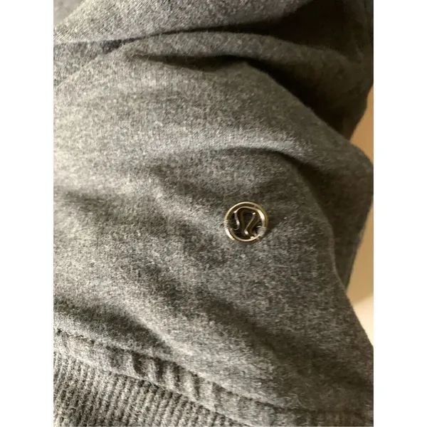 Lululemon Grey Cowl Neck Sweatshirt women's size 8 - Image 4