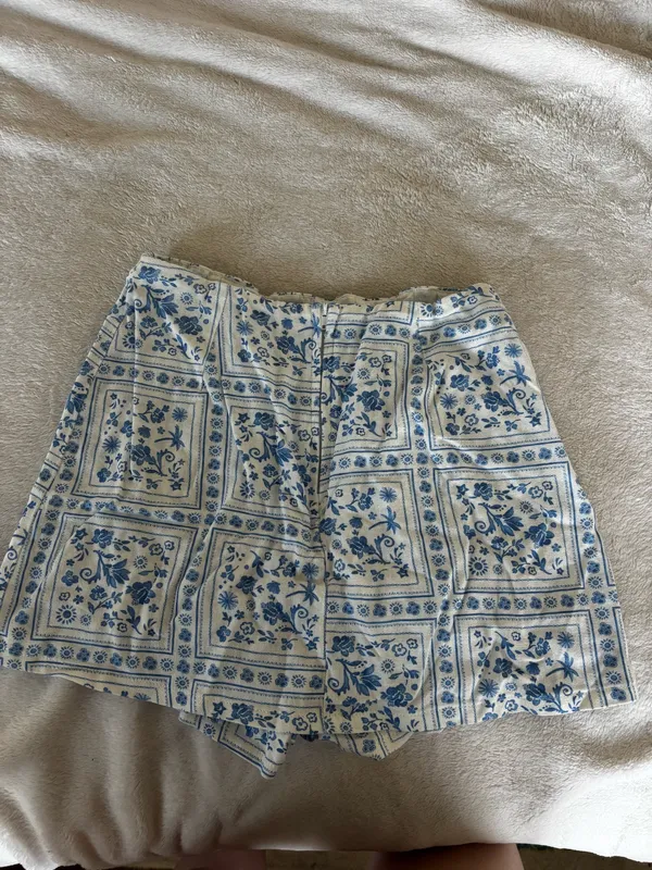 Altar'd State Blue and White Mini Skirt - Image 2