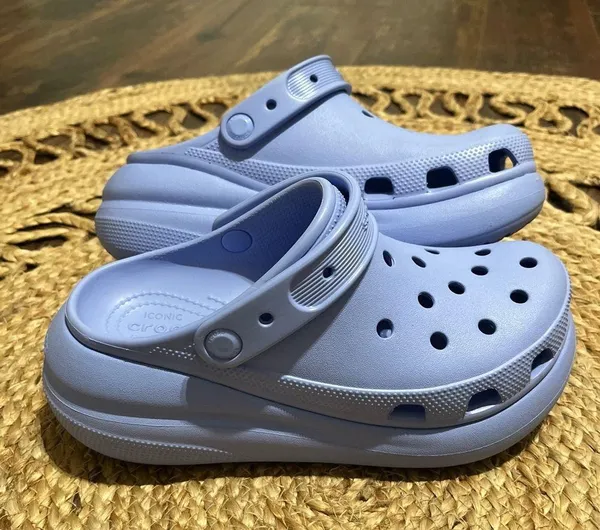 Crocs Mega Crush Platform Classic Clogs Purple Violet Womens 10 Men’s 8 Comfort - Image 2