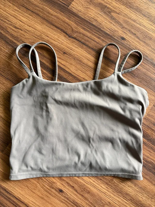 Cropped Cami Tank Brown Size M - Image 3