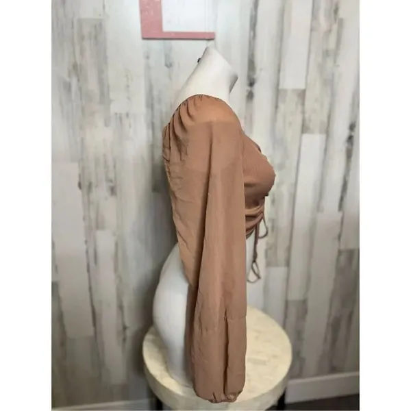 Brown crop top size Xlarge Tan - Image 7