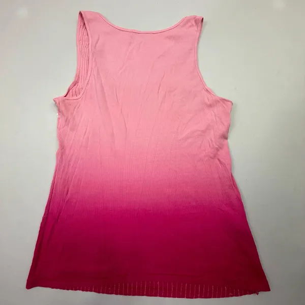 Express Women's Pink Ombre Ribbed Tank Top with Sequin Embellishments - Image 7