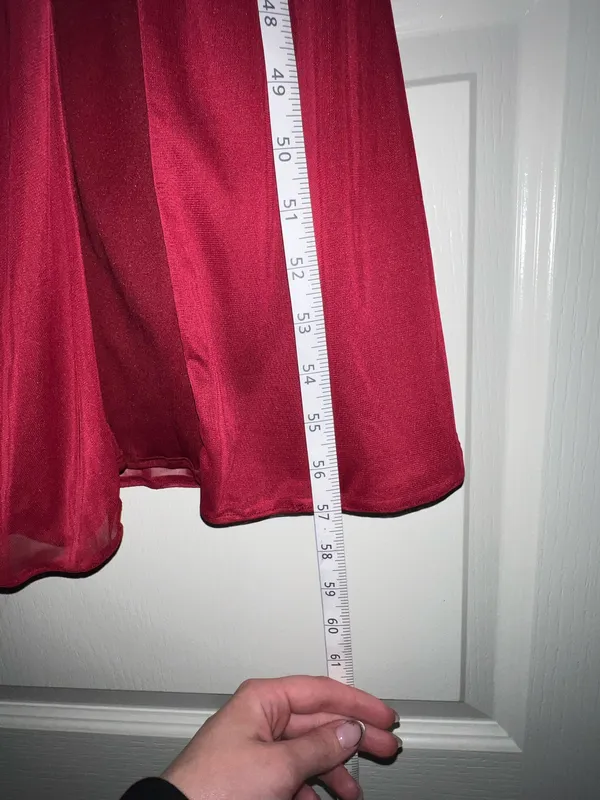 Azazie Charissa Chiffon Burgundy Bridesmaid Dress - Image 4
