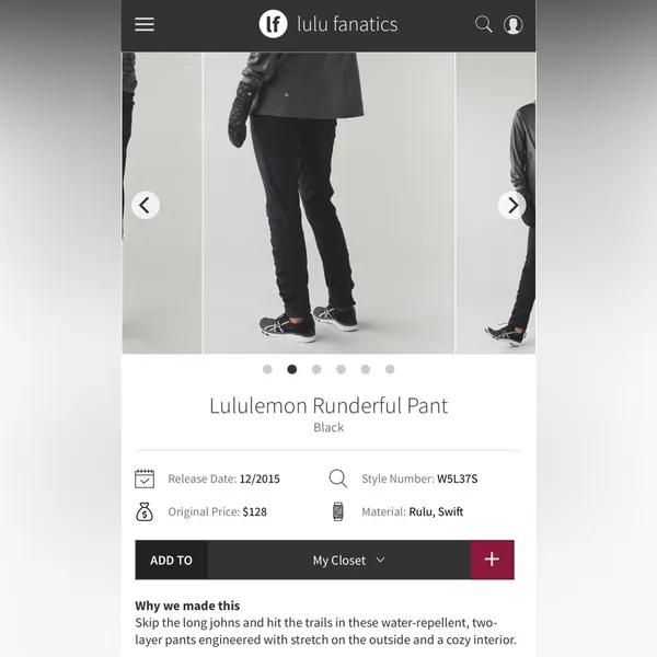 Lululemon Runderful Pant - size 2 - Image 10