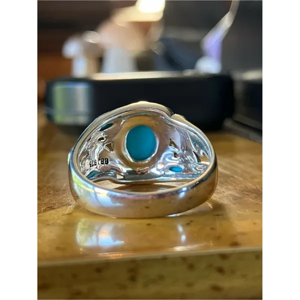 Sleeping Beauty Turquoise Sterling Silver Ring Size 9 Blue - Image 4