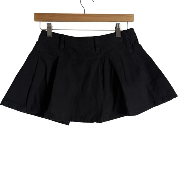 Free People Serena Black Pleated Micro Mini Skort Size 2 - Image 7
