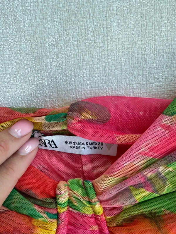 ZARA Floral Crop Top - Image 4