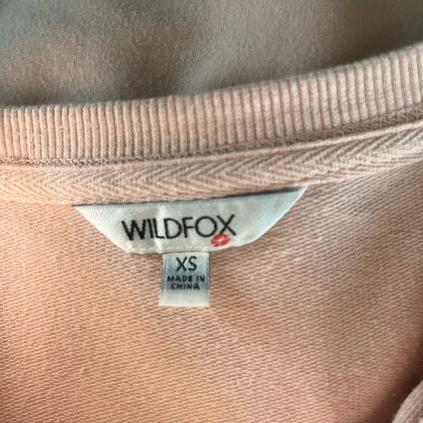 Wildfox Pink Blush But First Cocktails Crewneck Pullover Sweatshirt Size‎ XS - Image 3