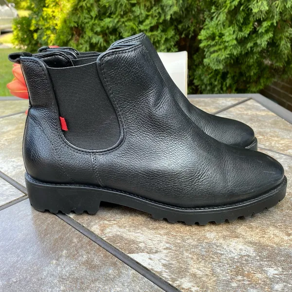 NEW Marc Joseph Black Leather Ave of Americas Chukka Ankle Bootie Size 9.5 Women - Image 6
