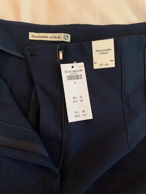 Abercrombie navy work pant - Image 3