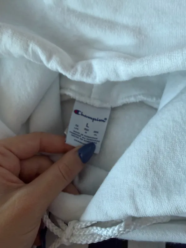 TCU white hoodie Size L - Image 3