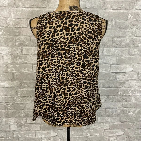 Zara Leopard Print Blouse Tank Top - Image 4