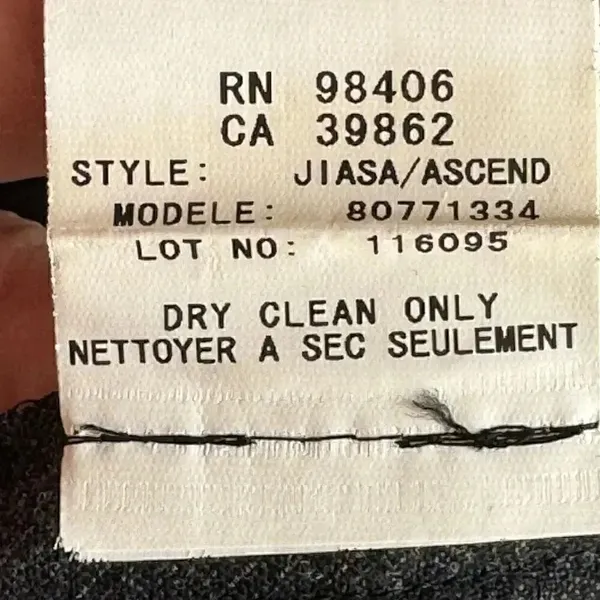 Theory Jiasa Ascend Black Ombré Career Office Wool Blend SZ 2 #1837 - Image 8