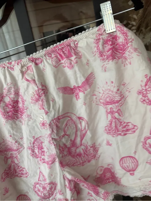 Katie Kime toile wicked print pajamas shorts elastic lace movie wizars of oz - Image 5