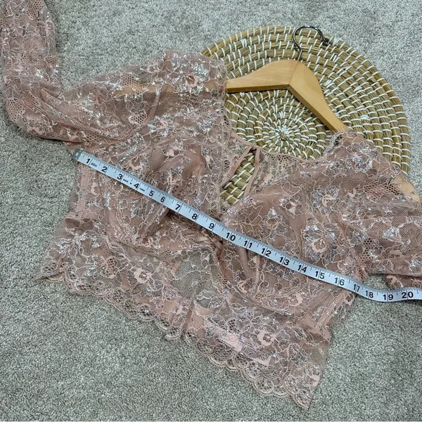 NWT Victoria’s Secret Dream Angels Allure Shimmer Long Sleeve Bra Top Lace XL - Image 16