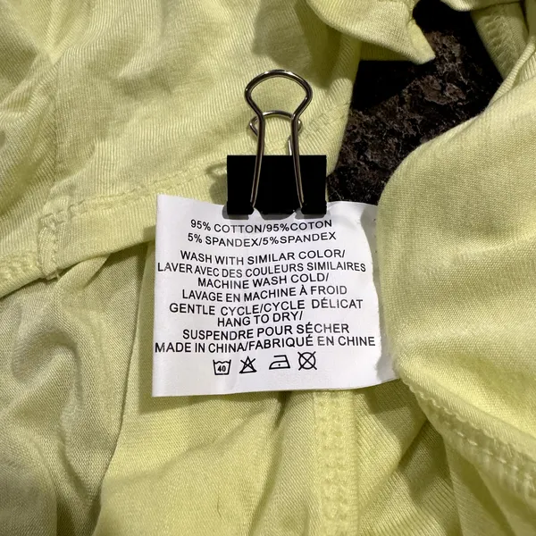 Zyia Top Long Sleeve Open Back Yellow Lightweight Yoga Athleisure Tee Size Small - Image 4