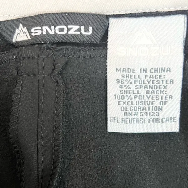 Snozu Black Softshell Waterproof Insulated Snow Ski Snowboard Pants Size Small - Image 8