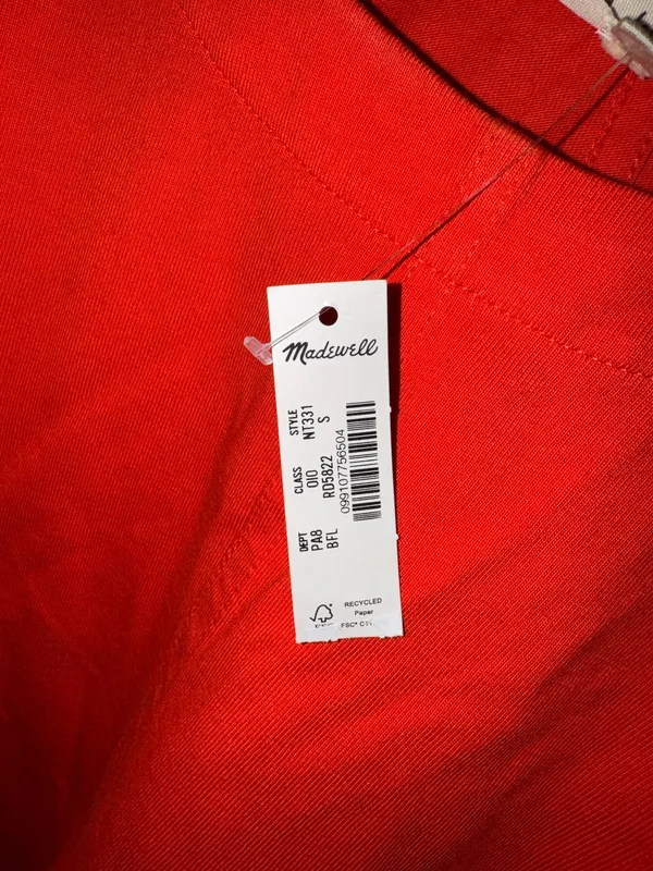 Madewell Puff Sleeve Top Small - Image 3