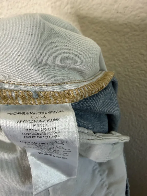 Free‎ People We The Free Luna Denim Pull On Pants Womens Size XS - Image 11
