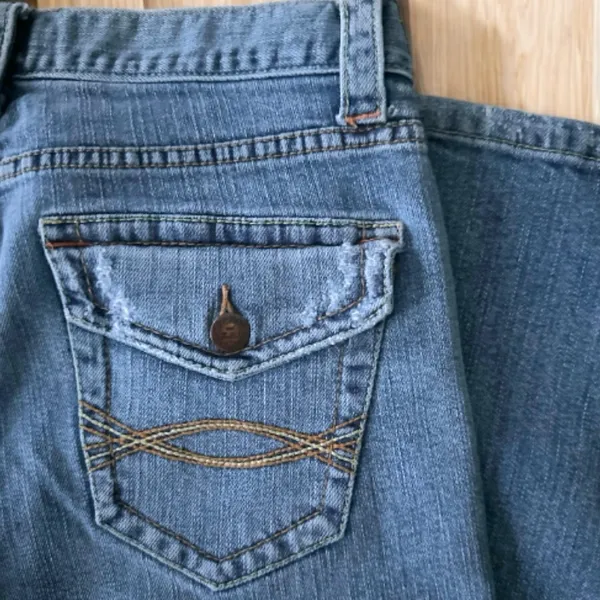 Abercrombie & Fitch Vintage y2k OG Low Rise Light Blue Flare Jeans - Image 3