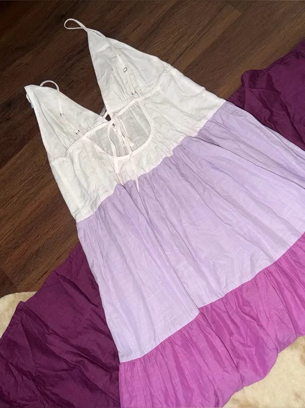 Rare nwt Anthropologie Raya Colorblock Maxi Dress party casual boho fall $198 - Image 10