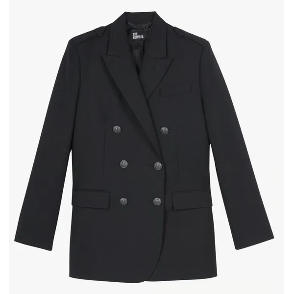 The Kooples Straight wool-blend blazer - Black- Size 36 / US 4 - Image 2