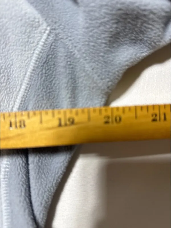 Columbia Light Blue & Gray Fleece Pullover - Size Large Cozy - Image 5