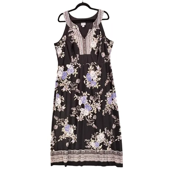 Rabbit Rabbit Rabbit Womens Maxi Dress Size 18W Dark Romantic‎ Dark - Image 2