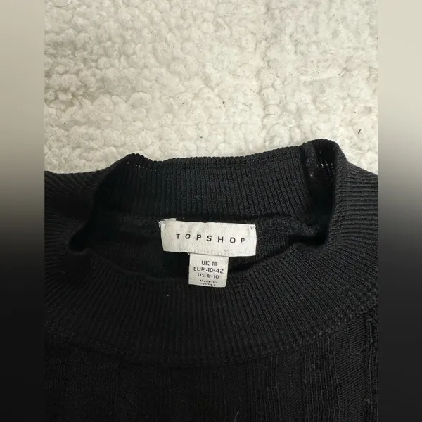 Topshop cropped knit sweater size 8/10 - Image 3
